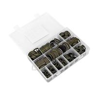 Lwuey Rondella Olio Motore,M6 a M24 Guarnizione O Ring Kit Piatte Anelli Tenuta Rondelle Compressione Tappo Scarico Anello di Metallo Gomma del Raccordo per Auto Riparazione Idraulica 240 Pezzi