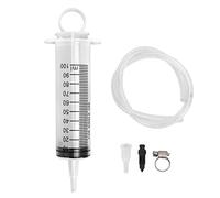 Lwuey Spurgo Freni Moto,100ml Pompa Manuale a Siringa,Tubo di Spurgo del Freni Kit,Siringa Cambio Fluido,Kit Sanguinamento Freni,Spurgo Freni con Tubo 50cm per Moto Scooter Quad
