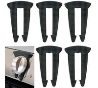 Lwuzkdo Confezione da 5 serrature per stufa a gas per la sicurezza dei bambini, design durevole, coperture di sicurezza per forno a prova di bambino, prevenire il contatto accidentale (nero)