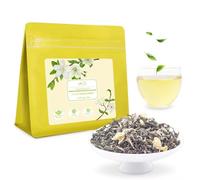 LWXLJMJZC Tè Verde al Gelsomino Bi Tan Piao Xue | Tè Verde Cinese Pregiato in Foglie Sciolte con Fiori di Gelsomino Profumati | Perfetto per il Consumo Quotidiano o come Regalo (100g/3.52oz)