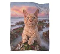 LWXWHR Coperta in Pile Con Devon Rex, Plaid Coperta Per Letto, Divano, Ufficio Con Coral Reef, Super Morbida E Calda Idee Regalo Per Lui/Lei 40x50inch(100x130cm)