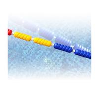 LWZQRVCT Corda Divisoria di Sicurezza for Piscina, Colori Vivaci for Dividere La Zona della Piscina, Kit di Barriere Galleggianti for Linee di Corsia, for Una visibilità Efficace(Wire,9m/354in)