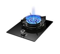LWZQRVCT Fornello A Gas A Doppio Uso Incorporato, Fornello A Gas con Copertura del Fuoco in Rame A Nove cavità E Raccolta di Energia Antivento, for Casa, Ristorante(LPG)