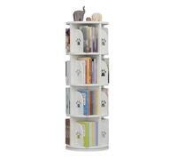 LWZQRVCT Torre For Scaffali Girevole, Libreria Ad Angolo Da Pavimento Con Display A 360°, Grande Libreria Etagere Ad Angolo Alta Con Deflettore Completo, For Piccoli Spazi(Color4,50x50x128cm)