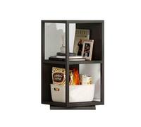 LWZQRVCT Torre For Scaffali Girevole, Libreria Girevole Da Terra, Scaffale Decorativo Autoportante For Piccoli Spazi, Libreria Ad Angolo For Camera Da Letto, Soggiorno, Sala Studio(Black,30x30x63cm)