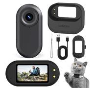 LX-VIECKDUN Mini Action Camera Thumb Camera 1080P HD Piccolo Portatile Vlogging Camera Mount Ovunque Vita Impermeabile 140 Min Durata della Batteria AI Editing Per Vlogging Viaggi All'aperto Sci e