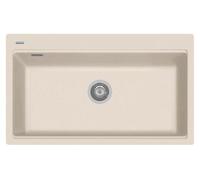 LX8610 - Lavello 1 Vasca Cucina Larghezza 86 cm Materiale Rinnova Dune Beige