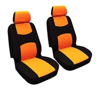 LXBSXY Coppia Anteriore Coprisedili per Auto per Ford Focus ST-Line ST Line MK4 Station Wagon, Set Fodere Protezione Sedili Coprisedile Anteriore Coprisedile Anteriore in Poliestere,A Orange