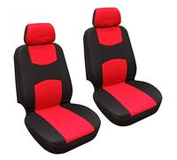 LXBSXY Coppia Anteriore Coprisedili per Auto per Ford Focus ST-Line ST Line MK4 Station Wagon, Set Fodere Protezione Sedili Coprisedile Anteriore Coprisedile Anteriore in Poliestere,A Red