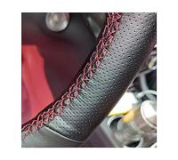 LXBSXY su Misura Coprivolante Auto Pelle da Cucire per Nissan Navara,Coprivolante Presa Confort,Coprivolante Auto da Cucire Accessori,B/Blue Thread