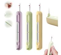 LXCJZY Chiclify 2-in-1 Needle Threader & Seam Ripper Tool, Quilting Supplies Sewing Kit, Automatic Needle Threaders for Hand Sewing (3PCS, One size)