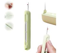 LXCJZY Chiclify Needle Threader, 2-in-1 Needle Threader & Seam Ripper Tool, Quilting Supplies Sewing Kit, Automatic Needle Threaders for Hand Sewing (green, One size)