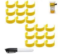 LXCJZY Clips for Pill Bottles,Bottle with Labels Clips for Easy Medication Identification,Pack with Marker Labels Pen for Daily Organization Use Or Travel (18pcs)