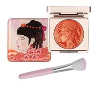 LXCJZY Embossed Smooth Powder Blush Palette For Cheeks,Embossed Girl Blush for Cheeks, Matte Face Powder Blush Palette, Natural Makeup,Radiant Finish (Orange, One Size)