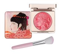 LXCJZY Embossed Smooth Powder Blush Palette For Cheeks,Embossed Girl Blush for Cheeks, Matte Face Powder Blush Palette, Natural Makeup,Radiant Finish (Pink, One Size)