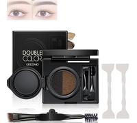 LXCJZY Eyebrow & Eyeliner Cream with Stamp,Multi-functional Double-Headed Eyeliner Stamp,Natural Waterproof Eyeliners Cream,Eyebrow Stencil Kit for Women (01# Gray)