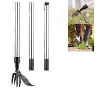 LXCJZY New Detachable Weed Puller,The Original Stand Up Weed Puller, Detachable Weed Puller Tool Stand Up Heavy Duty, No Bend Weed Puller for Outdoor Garden Lawn (Weeder+Pole)