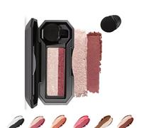LXCJZY Perfect Dual Color Eyeshadow,Dual Color Eyeshadow Plate, Eyeshadow Makeup, Portable Two Tone Eyeshadow, Eye Glitter Makeup, Highly Pigmented Eyeshadow, Waterproof (Pink White, One Size)