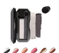 LXCJZY Perfect Dual Color Eyeshadow,Dual Color Eyeshadow Plate, Eyeshadow Makeup, Portable Two Tone Eyeshadow, Eye Glitter Makeup, Highly Pigmented Eyeshadow, Waterproof (Black White, One Size)