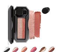 LXCJZY Perfect Dual Color Eyeshadow,Dual Color Eyeshadow Plate, Eyeshadow Makeup, Portable Two Tone Eyeshadow, Eye Glitter Makeup, Highly Pigmented Eyeshadow, Waterproof (Warm Orange, One Size)
