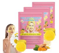 LXCJZY Turmeric Koji Acid Cleansing Pads,40 Count Turmeric and Kojic Acid Pads for Dark Spots with Vitamin B5, Vitamin C Turmeric,Turmeric Cleansing Pads for Faces,Suitable for All Skin Types (3pcs)