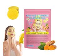 LXCJZY Turmeric Koji Acid Cleansing Pads,40 Count Turmeric and Kojic Acid Pads for Dark Spots with Vitamin B5, Vitamin C Turmeric,Turmeric Cleansing Pads for Faces,Suitable for All Skin Types (1pcs)