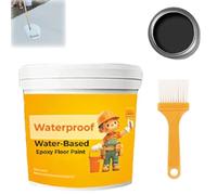 LXCJZY Waterproof Water-Based Epoxy Floor Paint,Quick drying type Floor Paint,300g New Water Based Floor Paint for Indoorand Outdoor Surface (Black)