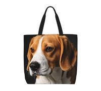 LXCNQFN Borsa tote da donna carina springer spaniel borsa della spesa pieghevole a tracolla riutilizzabile borse a tracolla borse per la spesa, Carino Beagle Cani, Taglia unica
