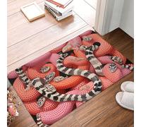 LXCNQFN Zerbino antiscivolo per ingresso e ingresso con un mucchio di serpenti pazzi, zerbino per interni ed esterni, tappetino assorbente per ingresso per camera da letto, cucina, portico