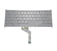 LXCOZED Tedesco Italiano Francese per Tastiera retroilluminata AZERTY per Acer per Swift 3 N19C4 N19H4 SF314-41 Swift5 N17W3 SF514-51 SF514-52 51T SF514-52T(Silver German Light)