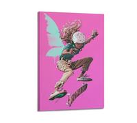 LXDSTK Album fotografico moderno per la famiglia, decorazione artistica da parete per camera da letto, poster ispirato allo sport di anime, stampa su tela con ragazze che pattinano con ali, 20 x 30 cm