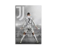 LXDSTK Poster moderno e minimalista per album fotografico di famiglia, decorazione da parete per camera da letto, poster sportivo moderno e minimalista con Cristiano Ronaldo Juventus, su tela, 30 x 45