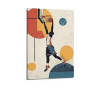 LXDSTK Stampa artistica da parete su tela, motivo: giocatore di pallacanestro, con immagine dinamica di Slam Dunk Player (20 x 30 cm)