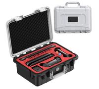 LXFEIFANTECH Waterproof Large Carrying Case Compatible with Nintendo Switch 2, Professional Hard Travel Protective Case Stores 12 Game Cards, All in One Storage Organizer for Accessories, Black&White