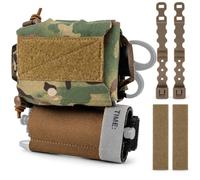 LXGXFNB Borsa IFAK Tattica Porta Laccio MOLLE Organizer Primo Soccorso | Design Separabile Accesso Rapido Trasporto Medico Compatto Tre Fissaggi for Outdoor Allenamento Preparazione