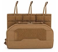 LXGXFNB Tasca Tripla Caricatore 556 Organizer Admin MOLLE Set | Accesso Rapido Ritenzione Elastica Gancio G Fibbia 25MM Spazio Compatto for Campo Outdoor