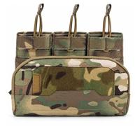 LXGXFNB Tasca Tripla Caricatore 556 Organizer Admin MOLLE Set | Accesso Rapido Ritenzione Elastica Gancio G Fibbia 25MM Spazio Compatto for Campo Outdoor