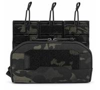 LXGXFNB Tasca Tripla Caricatore 556 Organizer Admin MOLLE Set | Accesso Rapido Ritenzione Elastica Gancio G Fibbia 25MM Spazio Compatto for Campo Outdoor