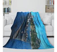 LXHASPIEO Americano Baltimore Incrociatore Coperta Flanella - Militare Coltre Per L'aria Condizionata Soffice Regalo Compleanno Per Il Marito/fidanzato/fidanzata 50x60inch(127x152cm)