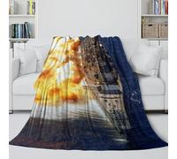 LXHASPIEO Americano Iowa Corazzata Coperta Flanella - Militare Coltre Regalo Compleanno Per Figlio/figlia/nipote/nipotina/amico - Divano Letto Ufficio Viaggi Campeggio Decor 40x50inch(100x130cm)