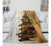 LXHASPIEO Barge Haulers on The Volga Coperta Morbida - Repin Coperta Regalo Compleanno Per Il Marito/fidanzato/fidanzata - Coltre Tendenza Illumina L'ambiente Con Colori Vivaci 70x80inch(180x200cm)