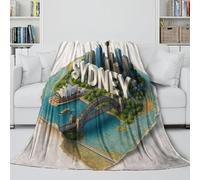 LXHASPIEO Mappa Mondo Coperta Soffice - Coltre Regalo Compleanno Per Figlio/figlia/nipote/nipotina/amico - Coltre Accogliente Come Un Abbraccio in Una Coperta 50x60inch(127x152cm)