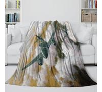 LXHASPIEO Tedesco Me262 Caccia Coperta Soffice - Militare Coperta Per L'aria Condizionata Morbida Regalo Compleanno Per Figlio/figlia/nipote/nipotina/amico - Divano Letto Decoro 60x80inch(150x200cm)