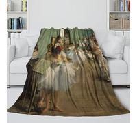 LXHASPIEO The Dance Class Coperta Calda - Degas Coperta Per L'aria Condizionata Morbida Regalo Compleanno Per Sorella Fratello Nipote Collega - Divano Letto All'aperto 40x50inch(100x130cm)