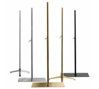 LXHELIVERY Female/Male Mannequin Half Body Manikin Metal Base, Adjustable Height Man/Woman Model Rack, Large Display Riser Torso for Shop Window Exhibition(Silver,150 CM-B)