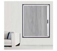 LXHELIVERY Tende A Pacchetto Senza Fili, Tende Scorrevoli Pieghevoli, con Telaio in Alluminio, Impermeabili, Termoisolanti, per Portefinestre, Cucina, Bagno(Grigio,75x75cm/29.5x29.5in)