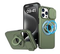 LXHGrowH Cover per iPhone 12 Pro MAX/iPhone 13 Pro MAX, Compatibile con MagSafe, Custodia Antiurto Protettivo di Militare Grade, Anti-shock Protettiva con Scorrevole Protezione Fotocamera, Verde