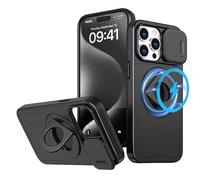 LXHGrowH Cover per iPhone 12 Pro MAX/iPhone 13 Pro MAX, Compatibile con MagSafe, Custodia Antiurto Protettivo di Militare Grade, Anti-shock Protettiva con Scorrevole Protezione Fotocamera, Nero