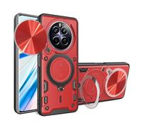 LXHGrowH Cover per Realme 12 Pro/Realme 12 Pro+ / 12 Pro Plus 5G, Custodia Antiurto Protettivo di Militare Grade, Case Anti-shock Protettiva Armor con Scorrevole Protezione Fotocamera, Rosso