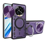 LXHGrowH Cover per Realme 13 Pro/Realme 13 Pro Plus 5G, Custodia Antiurto Protettivo di Militare Grade, con Scorrevole Protezione Fotocamera e [360°] Magnetica Supporto, Viola